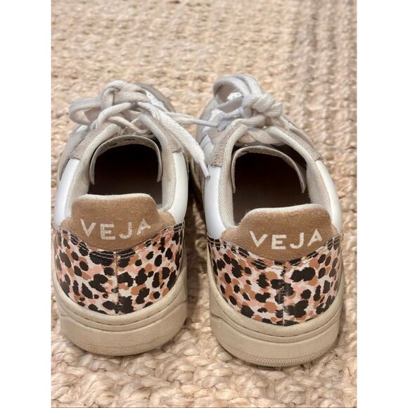 RARE Madewell x Veja™ V-10 Sneakers in Animal Print Leather, $150 Sz 7/7.5 - Picture 3 of 7
